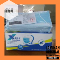 MASKER MEDIS BEDAH KARET EARLOOP WARNA BIRU SEPERTI ONEMED