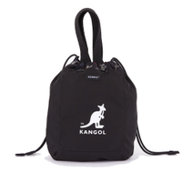 KANGOL 水桶包 側背包 黑 塗鴉 雙面 手提包 包包 6322170120