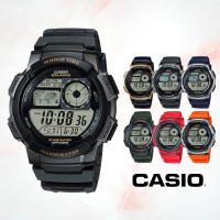 CASIO卡西歐 地圖時區電子錶(AE-1000W)