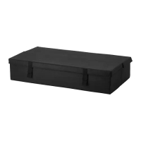 LYCKSELE 雙人沙發床收納盒, 黑色, 92x55x21 公分