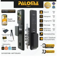 PALOMA DLP 6201YMB Smart Lock Kunci Pintu Digital Lock Smart Door Lock Smart Home Kunci Pintar 3D Fa