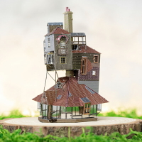 全金屬3D立體金屬拼圖手工DIY拼裝哈利波特韋斯萊的房屋