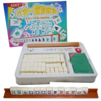Mini Travel Mahjong Set Home Mini Mahjong Board Game Sets Mahjong Game Set With Game Set Accessories For Family Friends