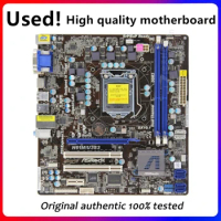For ASRock H61M/U3S3 Desktop Computer Motherboard LGA 1155 DDR3 For Intel H61 LGA1155 Desktop Mainboard SATA II Used