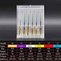 6pcs/box Dental Niti Super Blue thermal activated Endo File SX-F3 Endodontic Rotary Files 21/25mm