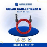 WILSON CABLES - SOLAR CONNECTOR 1x6 mm² (2.5 Meter) - Kabel Solar Red
