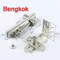 Engsel Pivot Atas Bawah Set Engsel Pintu Ayun Stainless Steel Tanam Lantai Pintu Kayu Putar Rumah Sw