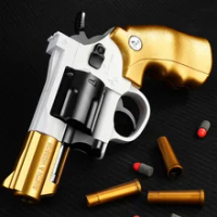 Revolver Airsoft Pistol Paintball Soft Bullet Gun Simulation Model Toy Gun Boy Weapons War Traumat Fake Gun Gift Bb Pistol