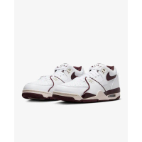 【NIKE 耐吉】運動鞋 休閒鞋 滑板鞋 男鞋 AIR FLIGHT 89 LOW 白 酒紅 緩震(FQ8256100)