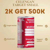 celengan target viral tiktok SMALL pecahan Rp 2k/celengan model terbaru lucu murah kekinian/tabungan
