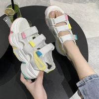 Sandal Gunung wanita rainbow Murah / sandal gunung korea rainbow Murah / sandal wanita korea sol tin