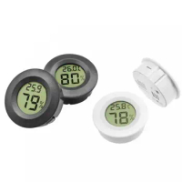 Black White Mini LCD Digital Thermometer Hygrometer Fridge Freezer Temperature Tester Sensor Humidity Meter Detector Instrument