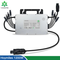 High Quality Hoymiles 1200W 16-60 VDC Dual MPPT Micro PV Solar Inverter IP67 On Grid Tie Inverter For 30V 36V 60 72 cells