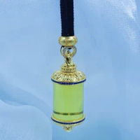 【勝弘珠寶】多明尼加藍珀轉經筒設計項鍊