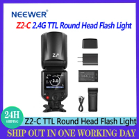 NEEWER Z2-C Z2-N 2.4G TTL Flash Light Round Head Speedlite Flash for Canon Sony Nikon Cameras Portrait Photography