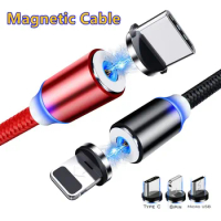 For iPhone 13 12 11 Pro Max Xs X Xr 8 iPad Pro Air mini oneplus 9 pro Micro USB redmi note 10 9 pro Rotate Magnetic Cable TypeC