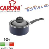 【義大利Caroni卡洛尼】 藍耀灰系列 20cm 單柄湯鍋 A270520