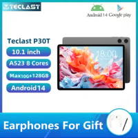 Teclast P30T 2023 Android 14 Tablet 10.1 inch IPS 1280x800 Max10GB RAM 128GB ROM 2.4G+5G Wi-Fi 6 BT 5.0 Type-C Dual Cameras