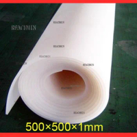 1mm thickness,500X500X1mm Translucent/milky white silicon rubber sheet For heat Resist Cushion ,100% Virgin Silikon Rubber Pad