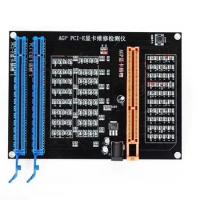 AGP PCI-E X16 Dual-Purpose Socket Tester Display Image Video Card Checker Tester Graphics Card Diagnostic