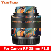 Customized Sticker For Canon RF 35mm F1.8 Macro IS STM Decal Skin Camera Lens Vinyl Wrap Film Coat RF35mm RF35 35 1.8 F/1.8