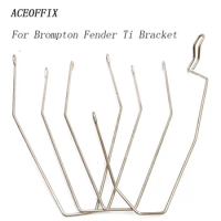 Aceoffix for Brompton fender ti bracket Mudguard Holder Bracket Front &amp; Rear for Brompton Folding Bike