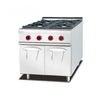 Commercial US Style Gas Range With 4 Burner Cooker With Industrial Gas Stove