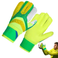 Soccer Goalie Gloves Anti-Slip Football Goalkeeper Gloves Latex Goalkeeper Gloves With Strong Grips Palms Keeper Gloves For Kids