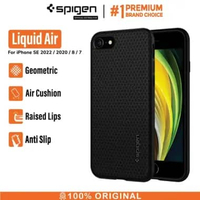 SPIGEN Case iPhone SE 2020 / 8 / 7 Spigen Liquid Air Armor Original Softcase Motif Casing Black