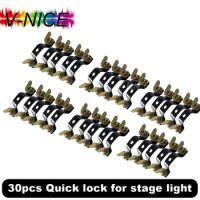 30pcs Quick Lock Stage Light Truss DJ Club Light Clamp Hanging Hook Metal Fast Lock Beam Stage Connector Beam 7r Light