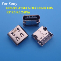 1pc USB Charging Jack Port Type C DC Power Charger Plug Connector Contact For Sony Camera A7M3 A7R3 Canon EOS RP R5 R6 24Pin