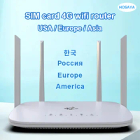 4G wifi router SIM card Hotspot CAT4 32 users RJ45 WAN LAN wireless modem LTE 4G CPE