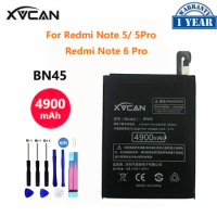 Original XVCAN BN45 4900mAh Battery For Xiaomi Redmi Note 5 Note5 Note6 6 Pro High Quality Phone Replacement Batteries