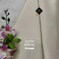 [0.5 METER] Kain Satin Bridal Heavy / Saten Bridal Deutches - Kain Bridesmaid Original Import Kualit