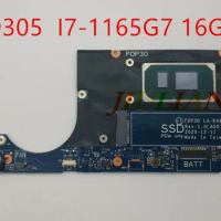 Original MB FDP30 LA-K461P For DELL XPS 13 9305 Laptop Mainboard I7-1165G7 16GB RAM MOTHERBOARD PPYW4 0PPYW4 CN-0PPYW4 Working