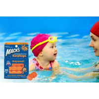 Mack's Ear Plug 6 pasang - Pelindung Telinga Bayi dan Anak/ Macks earplug bayi ear plug renang