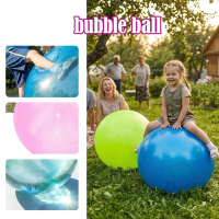 70cm Super Elastic Bubble Ball Toy Outdoor Game Easy To Inflate Elastic Big Bubble Ball Transparent