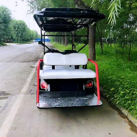 Best CE Approved 60V 3KW 4+2 Seat Electric Recreational Sightseeing Car Golf Cart For City Tour Vacation Bus Beer Party Bar