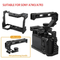a7 iii A73 A7M3 Camera Cage with Cold Shoe Mount for Sony A7III A7RIII A9 ILCE-7RM3
