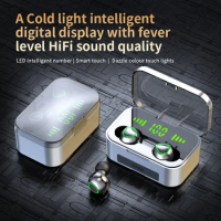 Soleeanre Bluetooth Earphone Wireless Headphones LED Display HIFI Sound Earbuds With microphone Smart headset