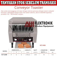 ECT-2430 Conveyor Toaster Mesin Pembakar Roti Pemanggang Roti