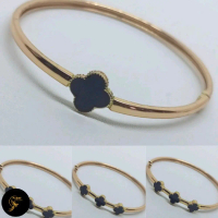 GELANG SWASA Dewasa Clover Permata, Kuncian Samping. Mirip Aslinya