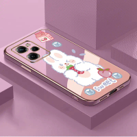casing rabbit phone case for Xiaomi Poco X5 Pro[5G],rabbit pattern,cute,TPU material,rabbit,cover