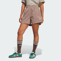 ADIDAS  愛迪達 阿迪達斯 透氣 舒適 女運動短褲- 粉棕 ESS S SHORTS - JD1508