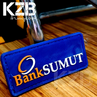 Patch Rubber Velcrā-Emblem Karet BANK SUMUT
