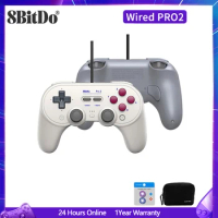 8BitDo Pro 2 Wired Controller Support For Nintendo Switch/Switch Oled,Steam Deck,Win10/11 Gamepad