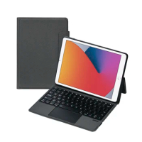 Touchpad Bluetooth Keyboard Tablet Cover For iPad 8 9th Generation Air 10.5 10.2 Pro 10.5 Inch Folding Holder Smart Leather Case