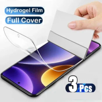 3Pcs Hydrogel Film For Xiaomi Mi 8 SE A2 Lite A1 Poco X3 NFC M3 F2 Pro Screen Protector for Mi 10T Pro 10 Lite 9 SE 9T