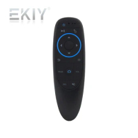 EKIY Pro BT Air Mouse Wireless Gyroscope Smart Remote Control With Voice IR Learning For Wireless Carplay Ai box Android TV Box