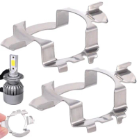 2pcs Headlight Base Holder Adapter Socket Retainer for H7 LED Headlight Bulb Headlamp Deck Light Holders Accessories
